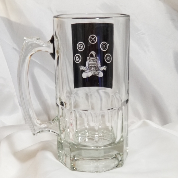 Giant Crypto Sports Beer Glass Mug XRP XLM ALGO ADA XDC - Picture 4 of 6